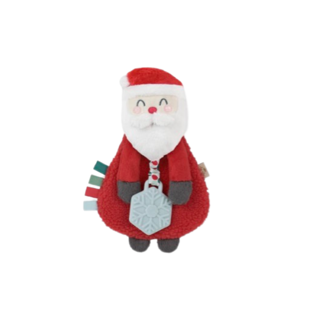 Itzy Ritzy Lovey Holiday Santa Plush & Teether Toy