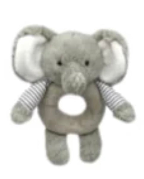 Plush Elephant Rattle