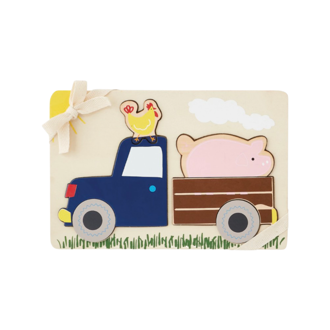 Mud Pie Farm Truck Puzzle - Willow and Bow Boutique