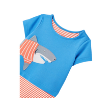 Load image into Gallery viewer, Joules Shark Baby Romper

