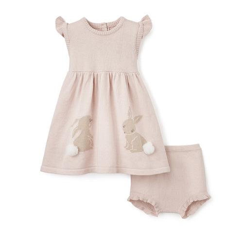 Elegant Baby Bunny Bloomer Dress - Willow and Bow Boutique