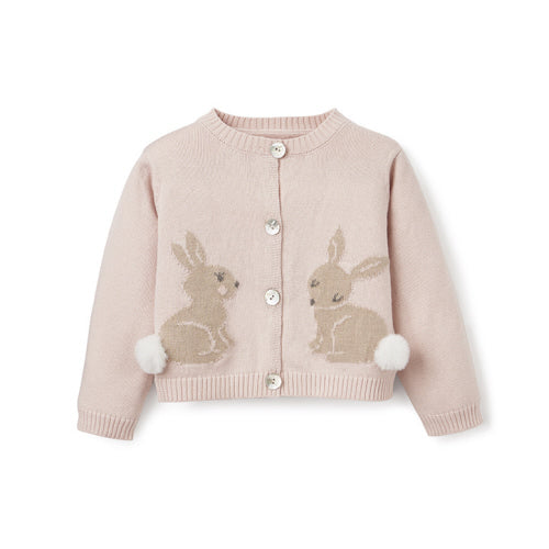 Elegant Baby Bunny Knit Cardigan - Willow and Bow Boutique