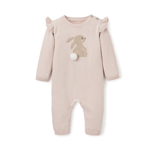 Elegant Baby Bunny Knit Jumpsuit - Willow and Bow Boutique
