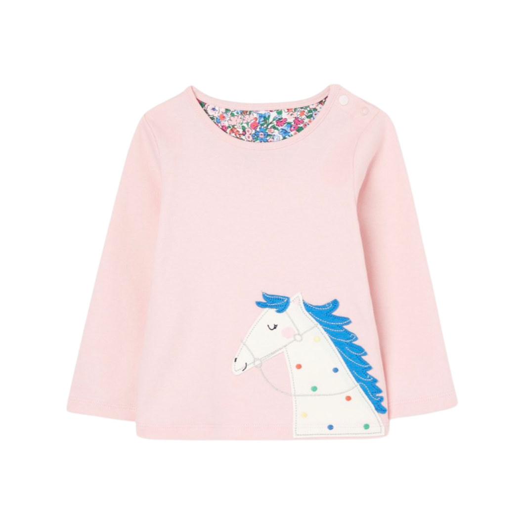 Joules Pink Horse Tate T-Shirt