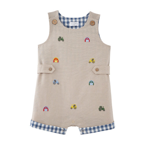 Mud Pie Baby Boy Farm Shortall - Willow and Bow Boutique