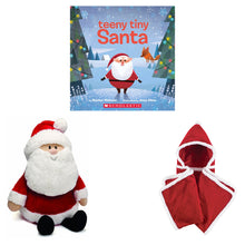 Load image into Gallery viewer, Holiday Snuggle &amp; Read Santa Gift Set collage

