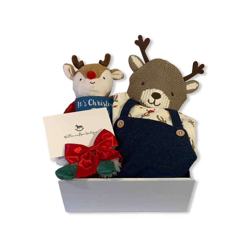 Reindeer Overalls Gift Set